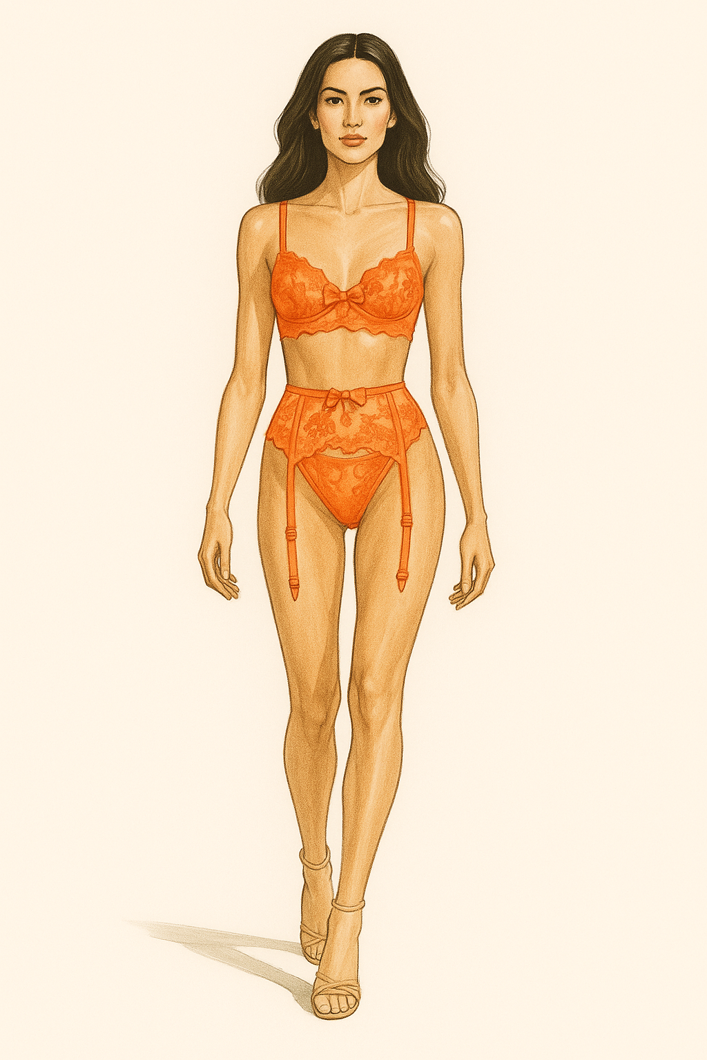 Blossom Set - tangerine