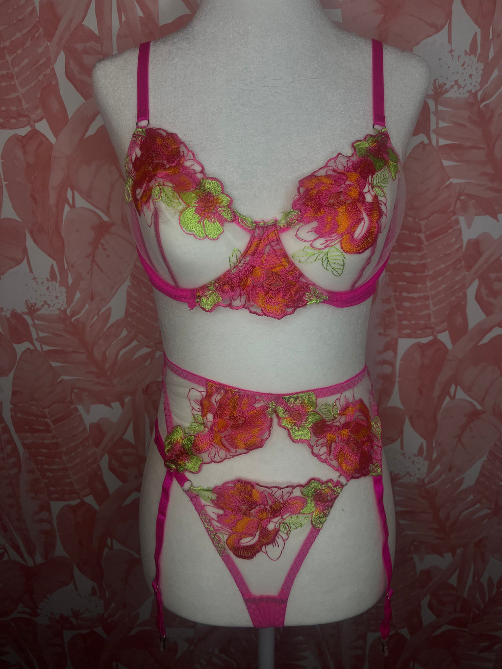 Pink Floral Garden set