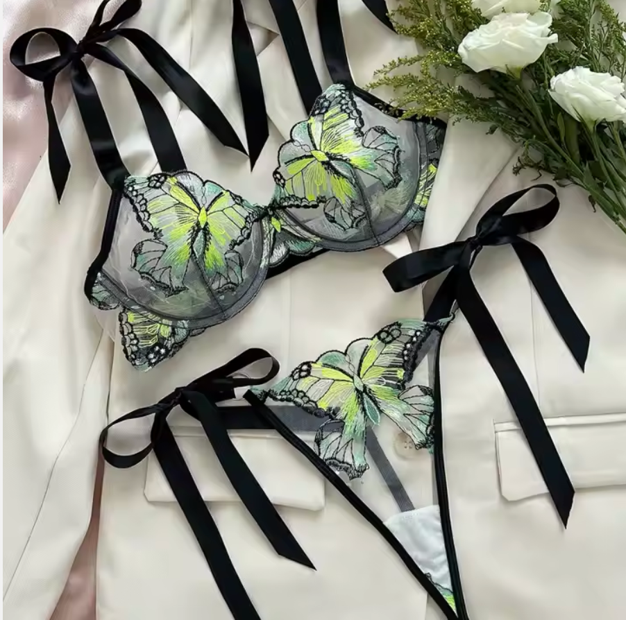 Butterfly Kisses in Green
