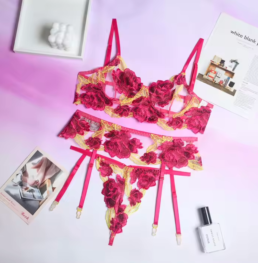 Full Bloom Yellow and Pink Set